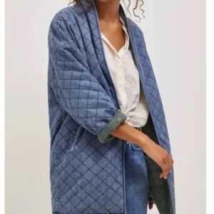 Current Air Green and Blue Teddy Jacket